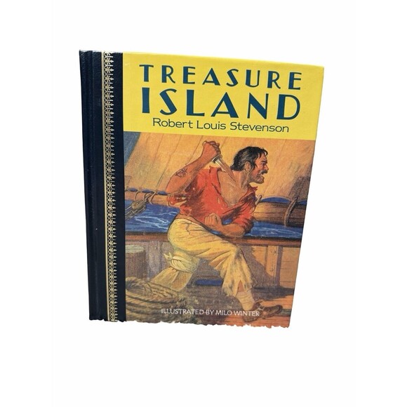 Other - Treasure Island Robert Louis Stevenson Milo Winter Illustrated Hardcover Vintage